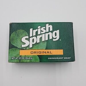 Vintage Irish Spring Original Deodrant Bar Bath Soap 3.7 Oz New Old Stock In Box